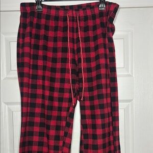 Flirtitude Red Plaid Pajama Pants Size XL